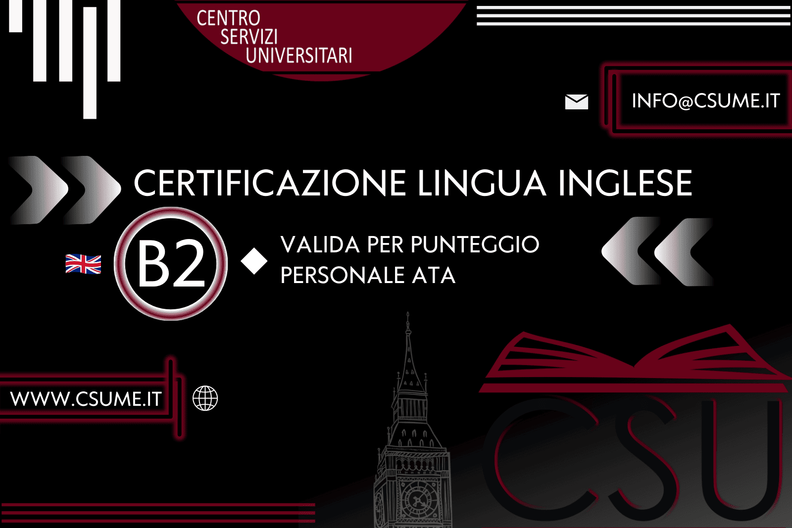 Certificazione Lingua Inglese B2 - CSU Centro Servizi Universitari Messina