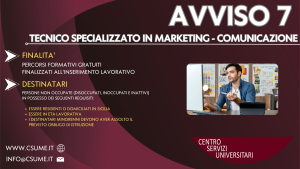 tecnico specializzato in marketing - comunicazione